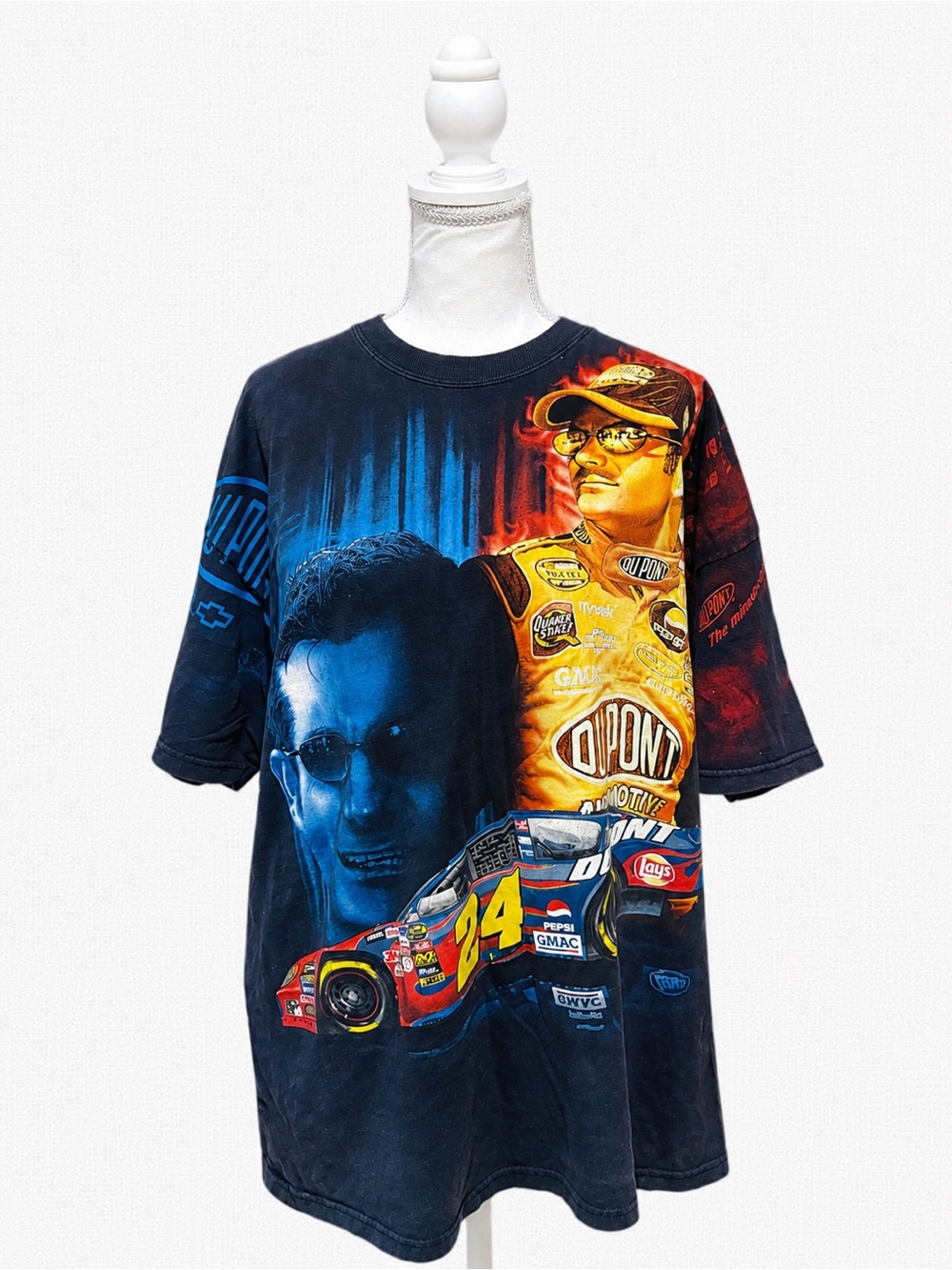 Chase Authentics Black Racing Graphic Tee with Jeff Gordon